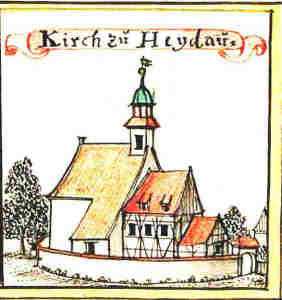 Kirch zu Heydau - Koci, widok oglny